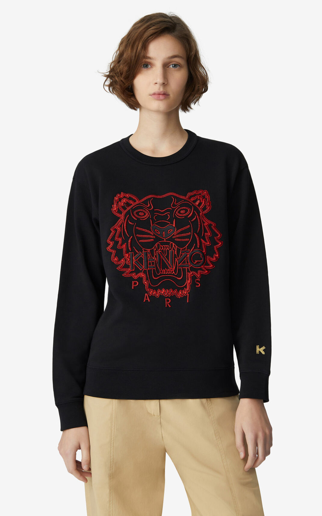 Kenzo Tiger Sweatshirt Dame - Sort DK-063846